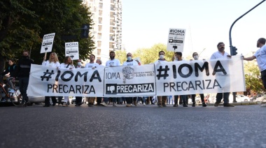 La AMP paró y marchó al IOMA en reclamo de recomposición de honorarios