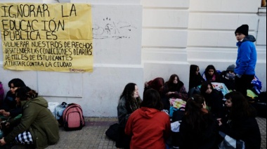 Nueva protesta por falta de gas en un colegio platense