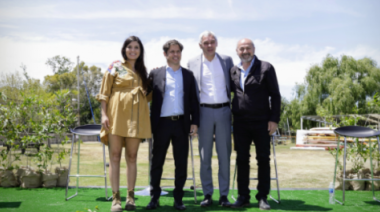 El gobernador Axel Kicillof y la ministra de Ambiente encabezaron el Programa Provincial de Adaptación y Mitigación al Cambio Climático
