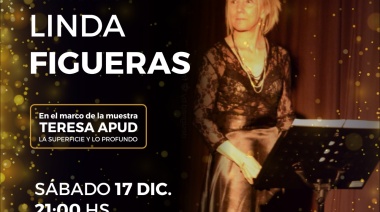 Hoy se muestra “La superficie y lo profundo” de Teresa Apud con la especial participación de la soprano Linda Figueras