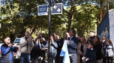 Inauguraron la calle “Héctor Delmar” en el bosque