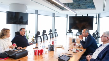 El presidente de la UNLP visitó Globant y dialogó con su CEO, graduado de la Universidad