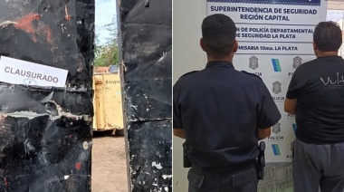Desbaratan desarmadero ilegal en City Bell