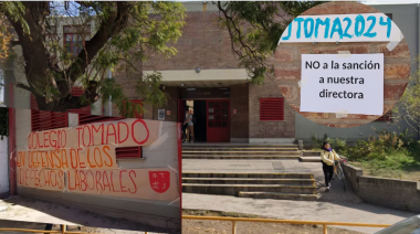 Alumnos toman escuela en apoyo a su directora tras una polémica sanción
