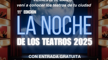 La Noche de los Teatros vuelve a La Plata con entrada libre y un fin solidario
