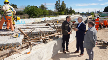 Katopodis recorrió junto a Alak las obras hidráulicas del Arroyo el Gato