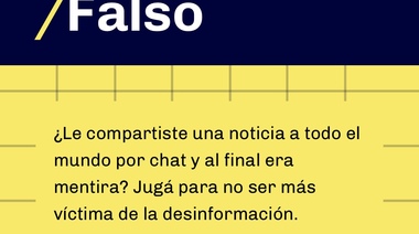 Verdadero / falso: el juego online para que los y las adolescentes aprendan a detectar la desinformación