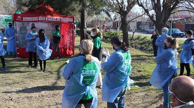 Ensenada destacó que casi el 10% de los vecinos ya fue hisopado