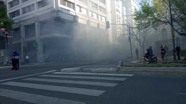 Un incendio en el Banco Provincia de Tribunales alertó a los platenses