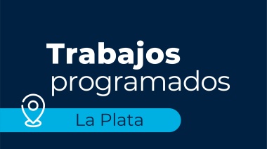 Trabajos programados sobre la red de agua de La Plata
