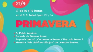 Celebración del día de la primavera Centro Cultural Julio López