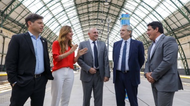 Alberto Fernández inauguró el renovado techo de la estación de tren de La Plata: “Es un lugar maravilloso”