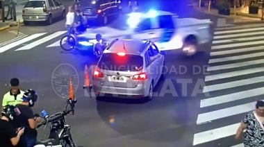 Persecución automovilística en La Plata: casi embiste a agente de tránsito