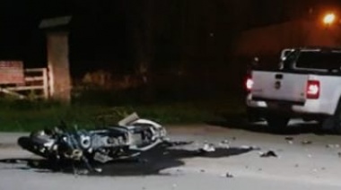 Un hombre murió tras el choque de una pickup y una moto