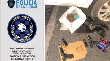 Arrestaron a dos efectivos de la bonaerense manejando a contramano y con droga en el baúl