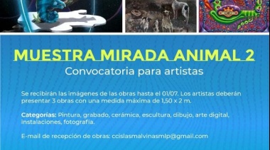 “Mirada Animal 2” llega al centro cultural Islas Malvinas