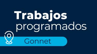 Trabajos programados sobre la red de agua de Gonnet