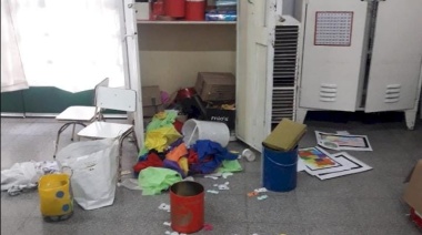 Robo y vandalismo en un jardín de infantes en Altos de San Lorenzo
