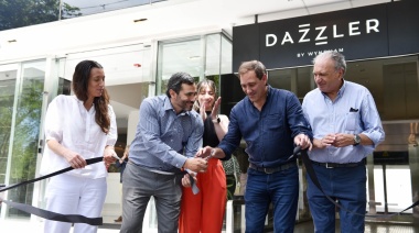 Garro estuvo en la inauguración de un nuevo hotel de lujo en La Plata