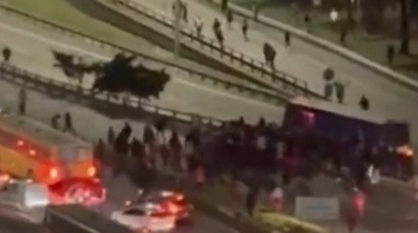 Hinchas de River y Platense se cruzaron en la General Paz tras el partido