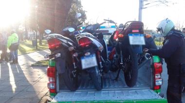 Secuestraron más de 20 motos en operativos de control vehicular en el casco urbano y Los Hornos