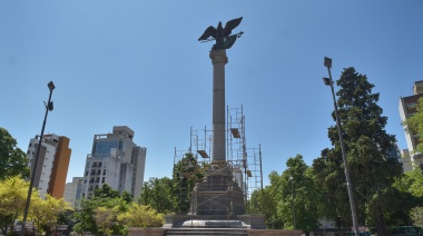 Iniciaron las obras de restauración de Plaza Italia