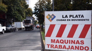Anuncian cortes y desvíos de tránsito por obras en el centro de La Plata