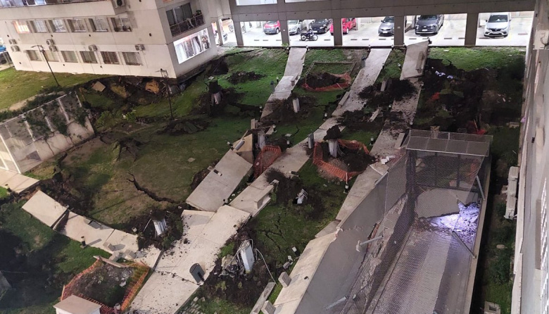 Derrumbe en Parque Patricios: colapsó el techo de un estacionamiento y evacuaron a 300 familias