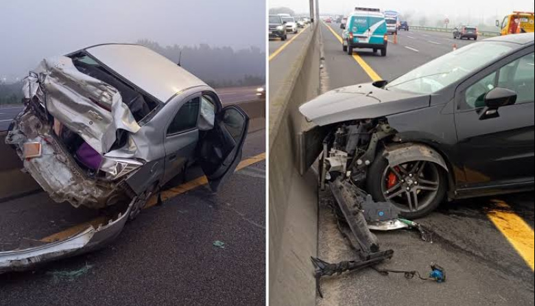 Choques en cadena y densos bancos de niebla provocan un colapso total en la Autopista La Plata-Buenos Aires