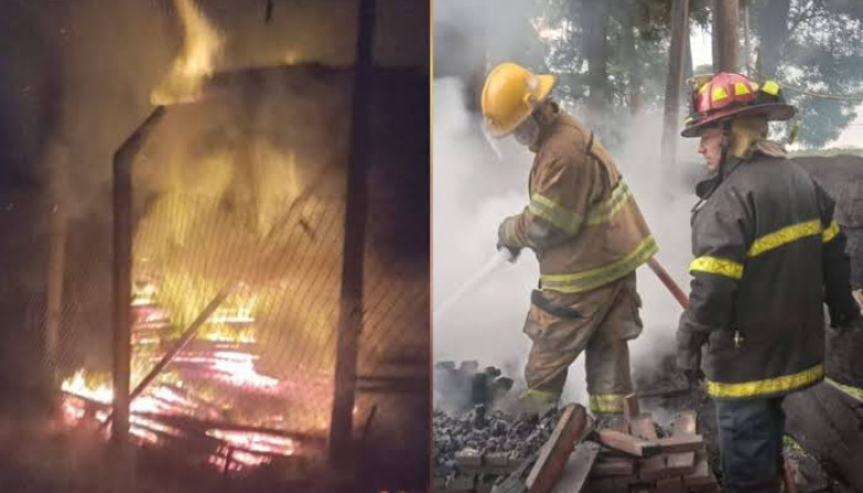 Furioso incendio arrasó con una maderera en La Plata y una mujer embarazada logró escapar a tiempo de entre las llamas