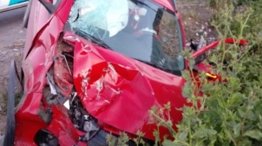 Policía fracturado en un accidente en Abasto