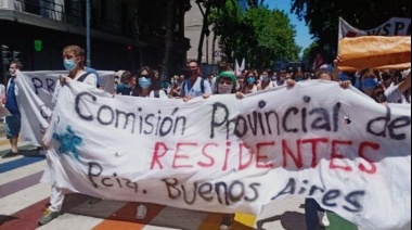 Médicos residentes de la Provincia se movilizaron por sus condiciones laborales