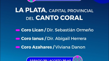 Concierto coral en el Pasaje Dardo Rocha