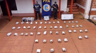 Incautan 60 kilos de marihuana gracias a “Laila”, el can antidrogas de Eldorado