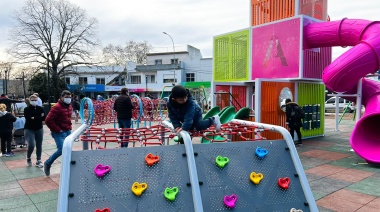 Más parques y plazas inauguraron sus patios de juegos modernos y temáticos