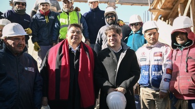 Kicillof supervisó junto a Ishii las obras de la Facultad de Ciencias, Tecnología y Robótica de José C. Paz