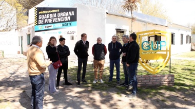 Garro visitó la nueva base de la Guardia Urbana de Prevención (GUP) en City Bell
