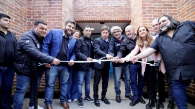 Kicillof y Mario Secco inauguraron el Centro de Formación Laboral N° 406