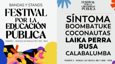 La Plata se prepara para un festival en defensa de la universidad pública