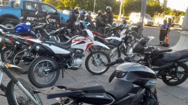 Secuestran casi 100 motos en operativos de tránsito en la ciudad
