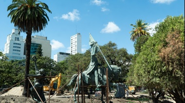 Las obras en Plaza San Martín ya están avanzadas en un 75%