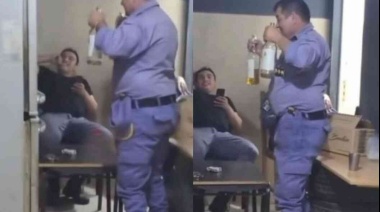 Escándalo en Chaco: un comisario y un subcomisario suspendidos por tomar vino en la Comisaría