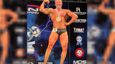 En pleno juicio, Luque ganó un torneo de fisicoculturismo