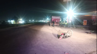 Un motociclista murió tras chocar contra una camioneta en Ruta 2