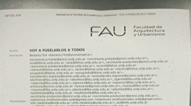 Grave amenaza obliga a cerrar la Facultad de Artes de la UNLP