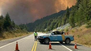 Incendios en Chubut: habilitan la Ruta 40 pero advierten por el humo y la baja visibilidad