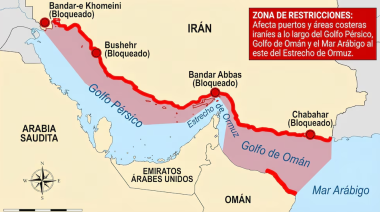 EE.UU. bloquea el estrecho de Ormuz e interceptará todo barco que entre o salga de Irán