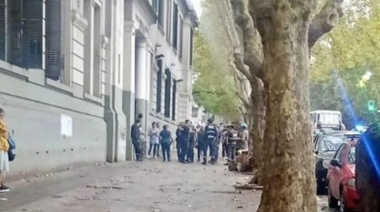 Investigan una amenaza con un arma en el colegio Albert Thomas