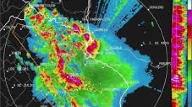 Alerta por ciclogénesis: la imagen de radar anticipa la llegada de tormentas fuertes a La Plata
