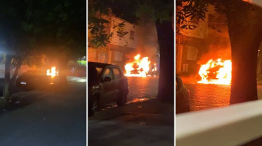 Continúa el ataque de quemacoches en La Plata: incendiaron un auto durante la madrugada